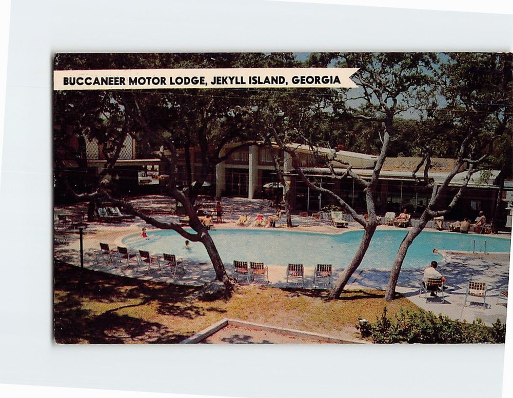 Postcard Buccaneer Motor Lodge Jekyll Island Georgia USA