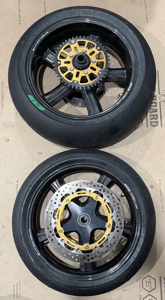 Rotobox Boost Carbon Wheels Set Front Rear 17x3.5 17x6 BMW S1000RR HP4 2010-2019