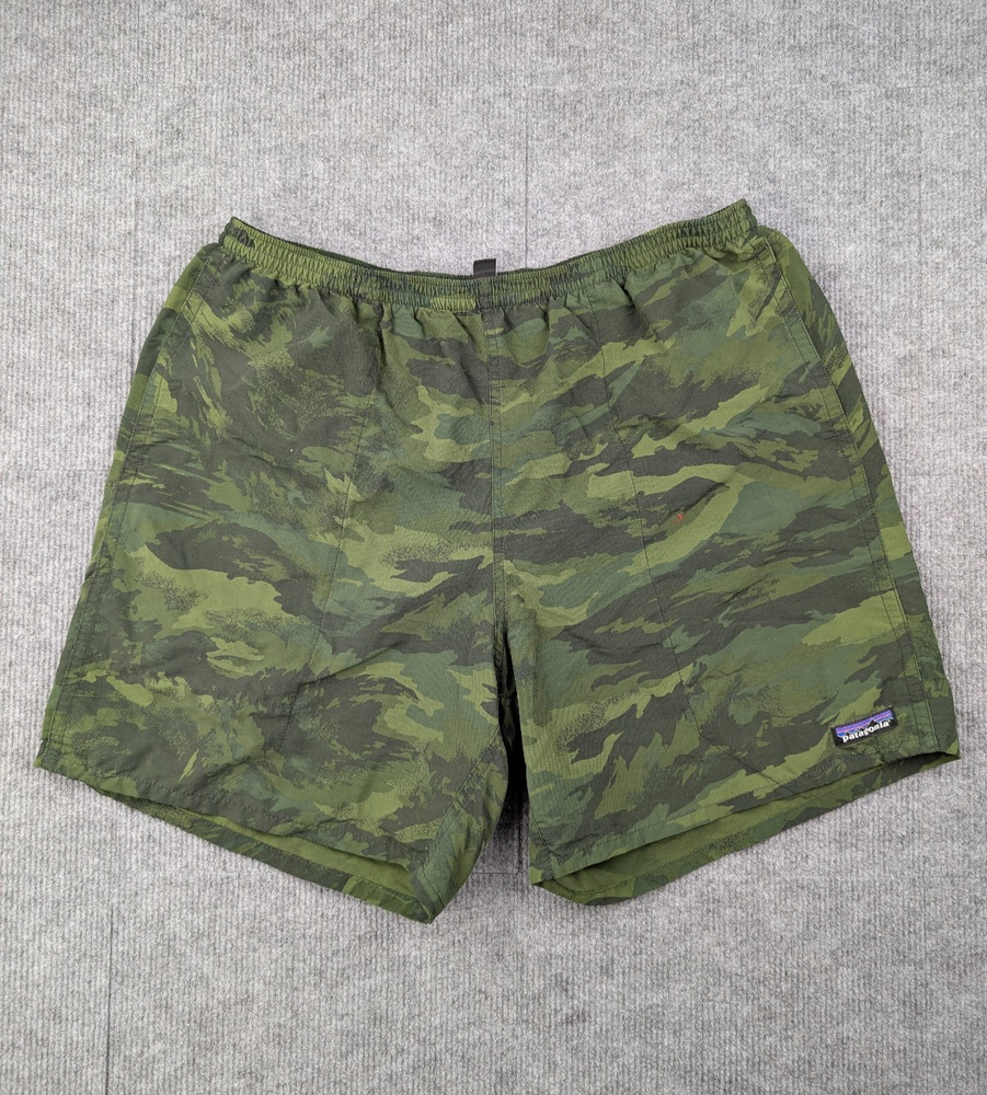 Patagonia Baggies Shorts Mens Large Camoflauge Outdoor Hike Utility Gorpcore Y2K