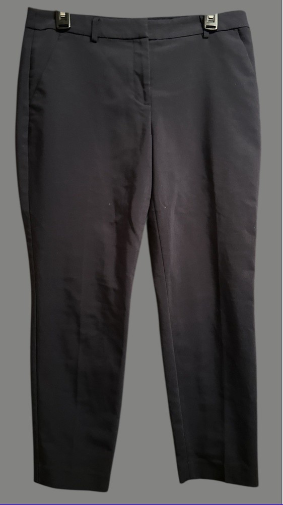 Express Columnist Ankle Mid Rise Pant Womens 10 Regular Black