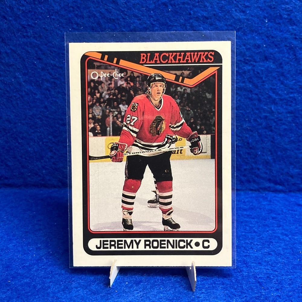 1990 O-Pee-Chee Hockey / Chicago Blackhawks / Jeremy Roenick #7