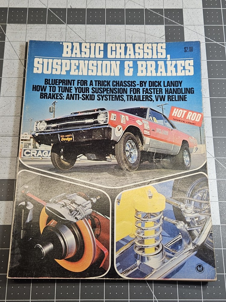 Vintage Basic Chassis, Suspension & Brakes Hot Rod Technical Library Book Dick