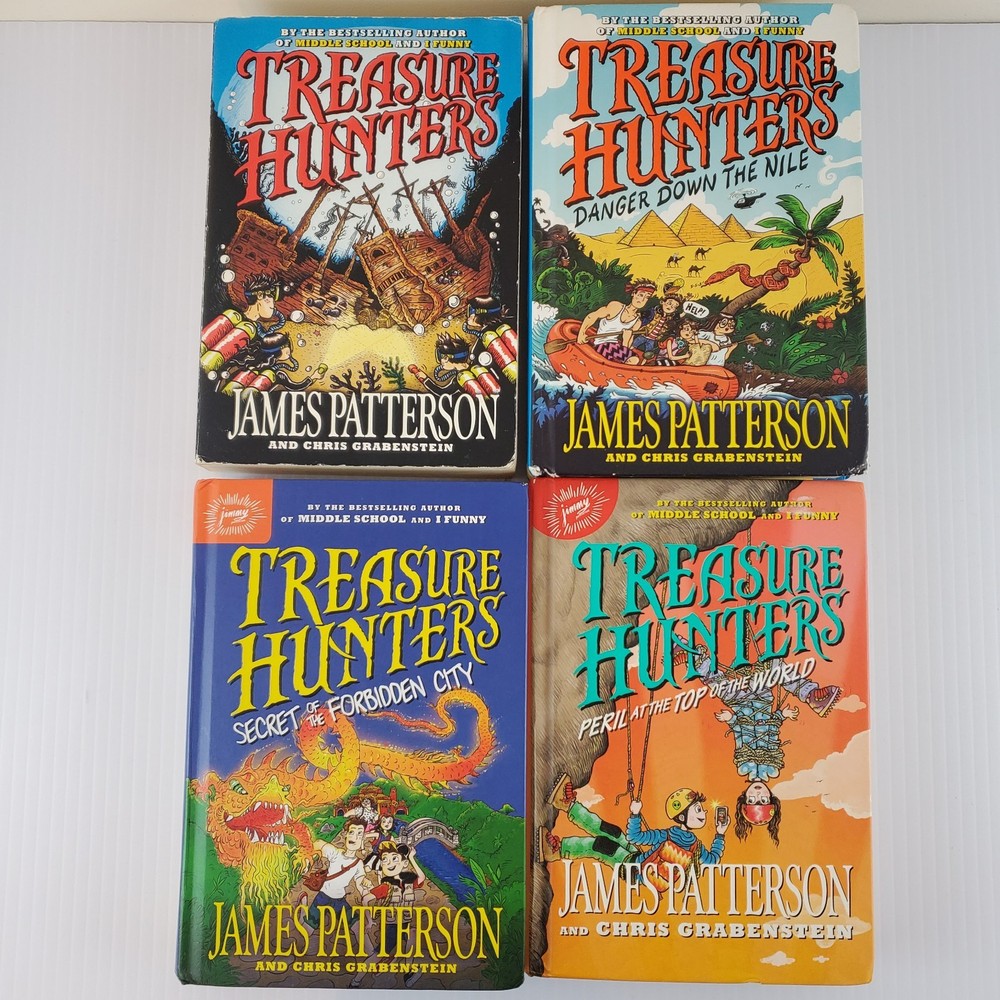 Treasure Hunters Series Book Lot of 4 by James Patterson 3 Hardcover 1 PB