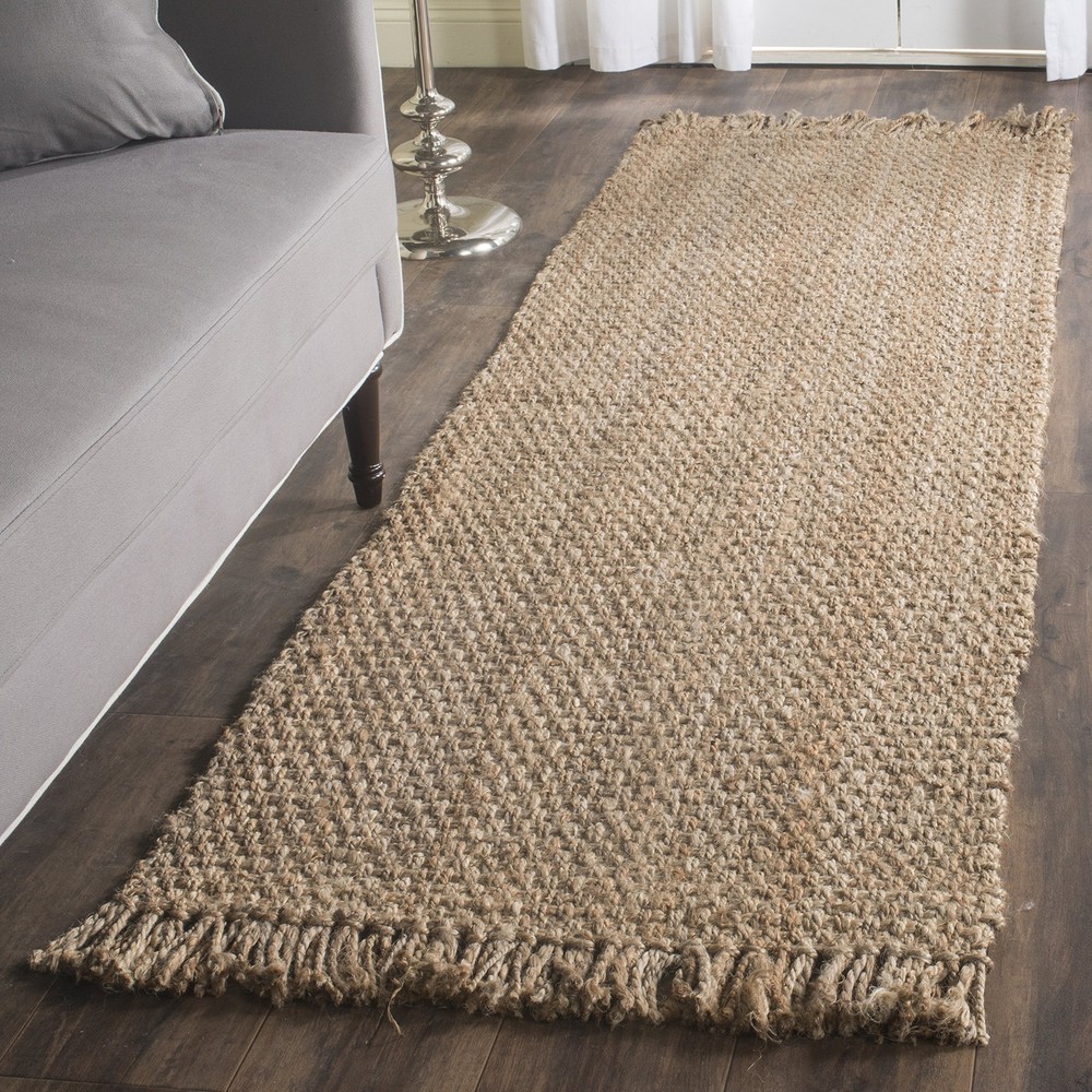 Natural Fiber Collection Accent Rug - 2' x 3', Natural, Handmade Tassel Jute,...
