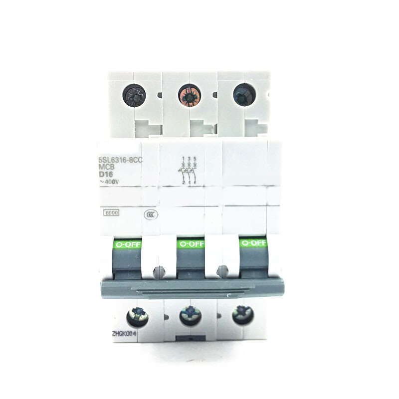 For Siemens Miniature Circuit Breaker 5SL63168CC Air Switch 5SL6316-8CC 3P D16A