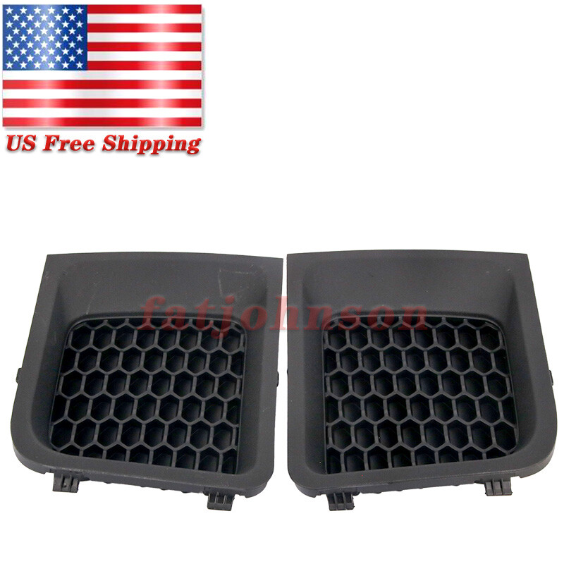 L+R Front Bumper Grill Insert Bezel Covers Fits 2015-2017 Jeep Renegade Set Of 2