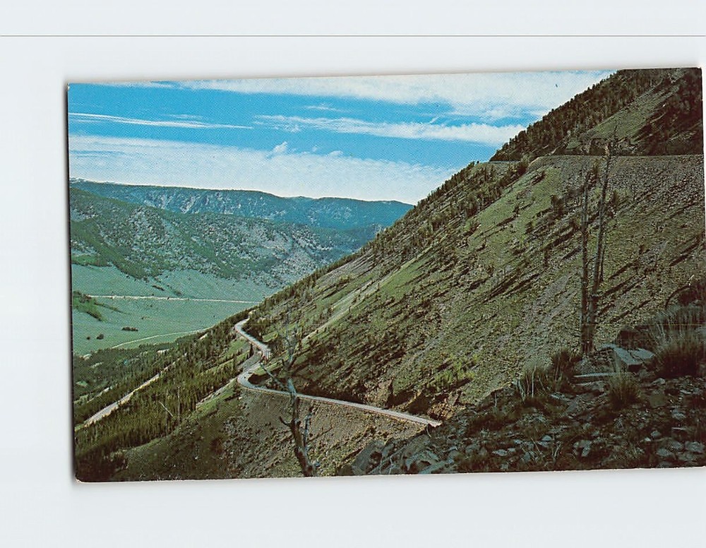 Postcard Switchbacks on Beartooth Highway Montana USA