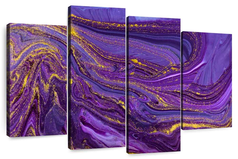Purple Abstract Wall Art