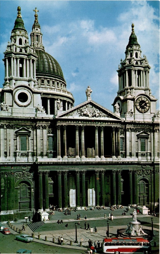 St. Paul's Cathedral, London, U.S.A., The Photographic Greeting Card Postcard