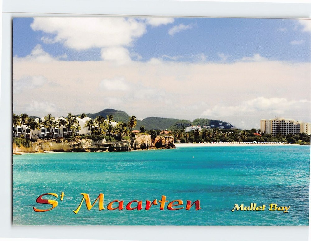 Postcard Mullet Bay Sint Maarten