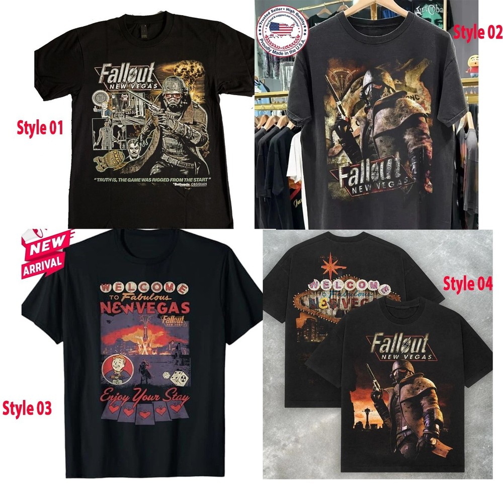 Fallout New Vegas The Courier Wasteland T-Shirt, Gif Fan