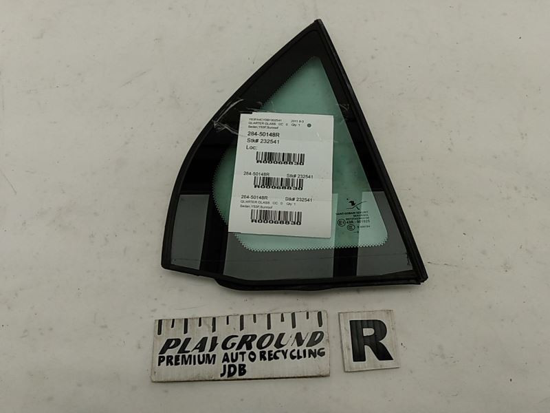 Saab 9-3 Sedan Right Rear Quarter Glass Window 2006-2011