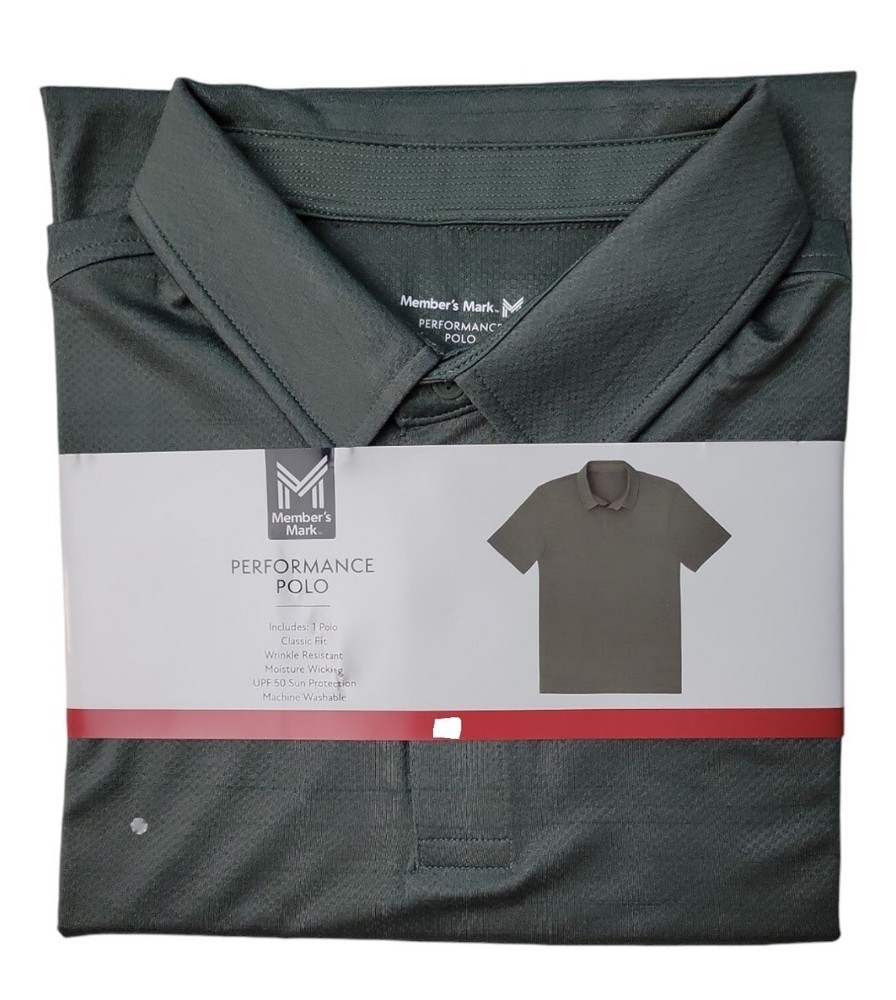 Member's Mark Men's Moisture Wicking Performance Polo, Green XL