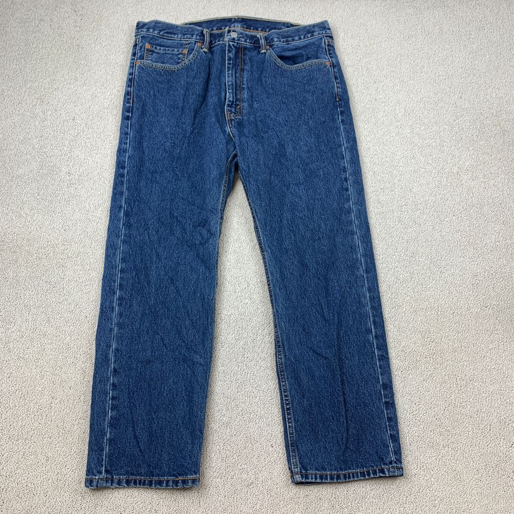 Levi's Jeans Men's 38x29 Blue 505 Straight Fit Denim Jeans