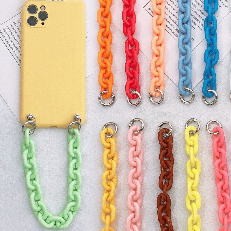 1X Detachable Acrylic Chain For Mobile Phone Case Bracelet Bag Pendant Jewelry