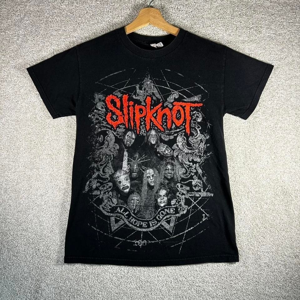 Y2K Slipknot heavy metal band double sided graphic tee shirt tshirt Size S