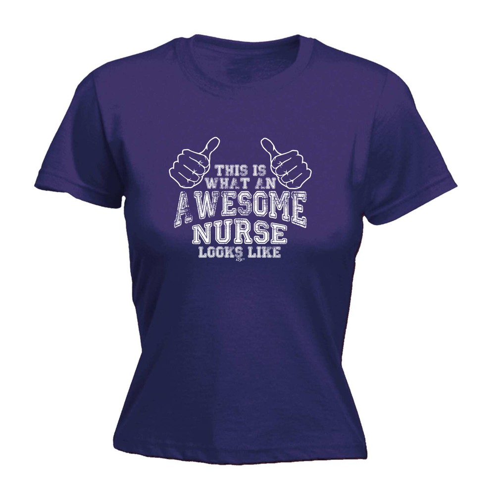 This Is What Awesome Nurse - Womens T Shirt Funny T-Shirt Novelty gift tshirt