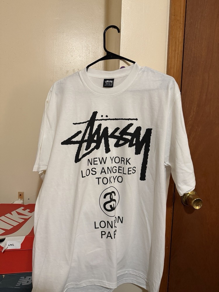 Stussy World Tour Shirt White Large