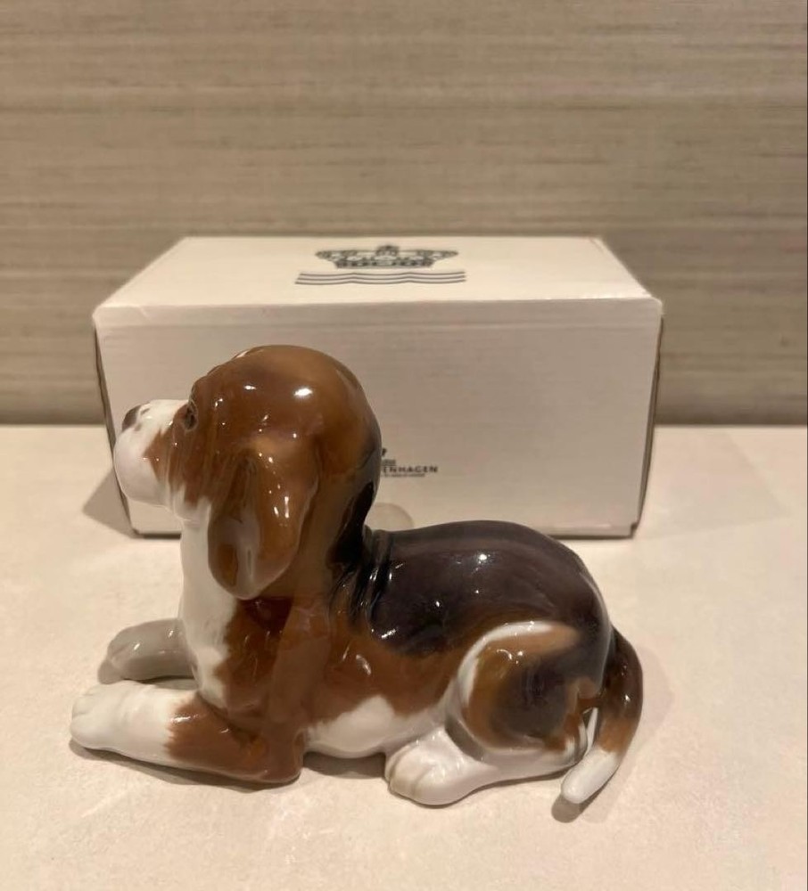 Royal Copenhagen St. Bernard Dog Figurine Large 1st Quality Denmark