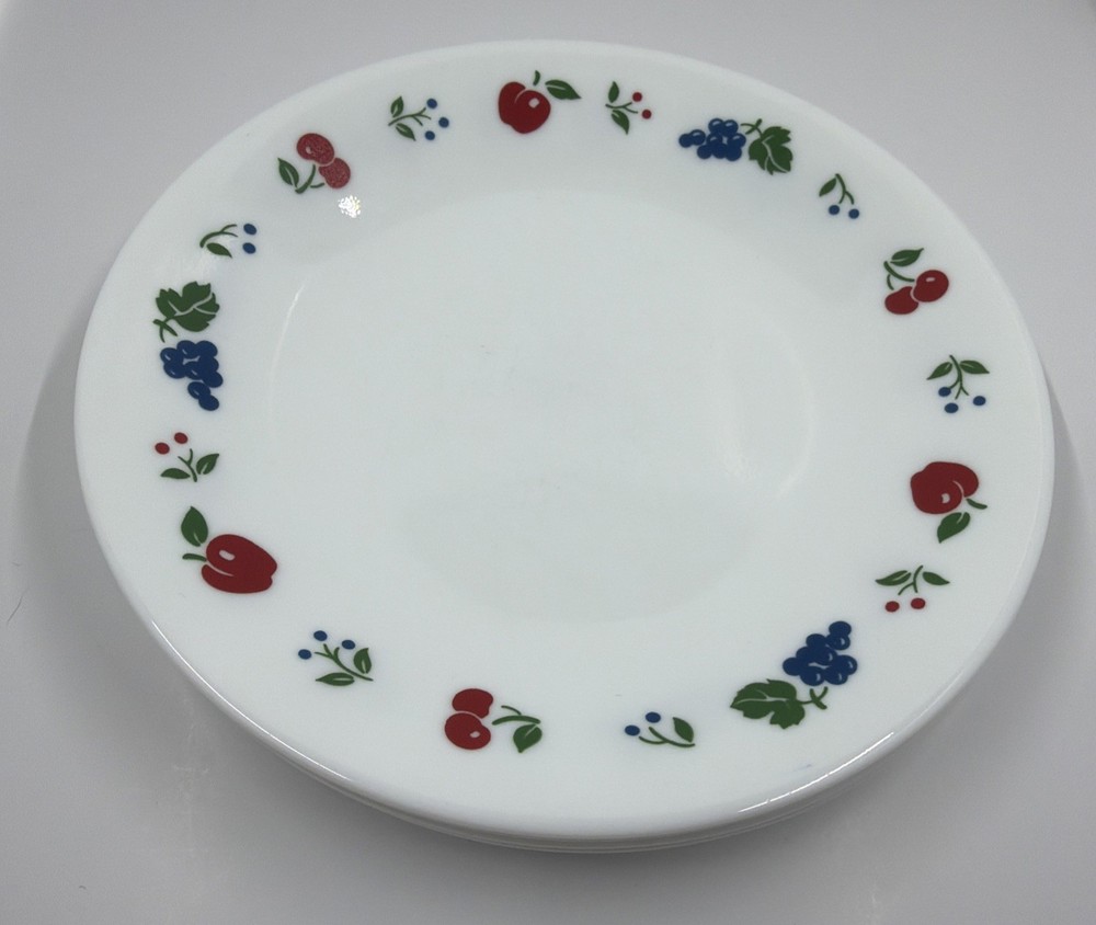 Corelle Apples Berries Cherries Set Of 4 6.75