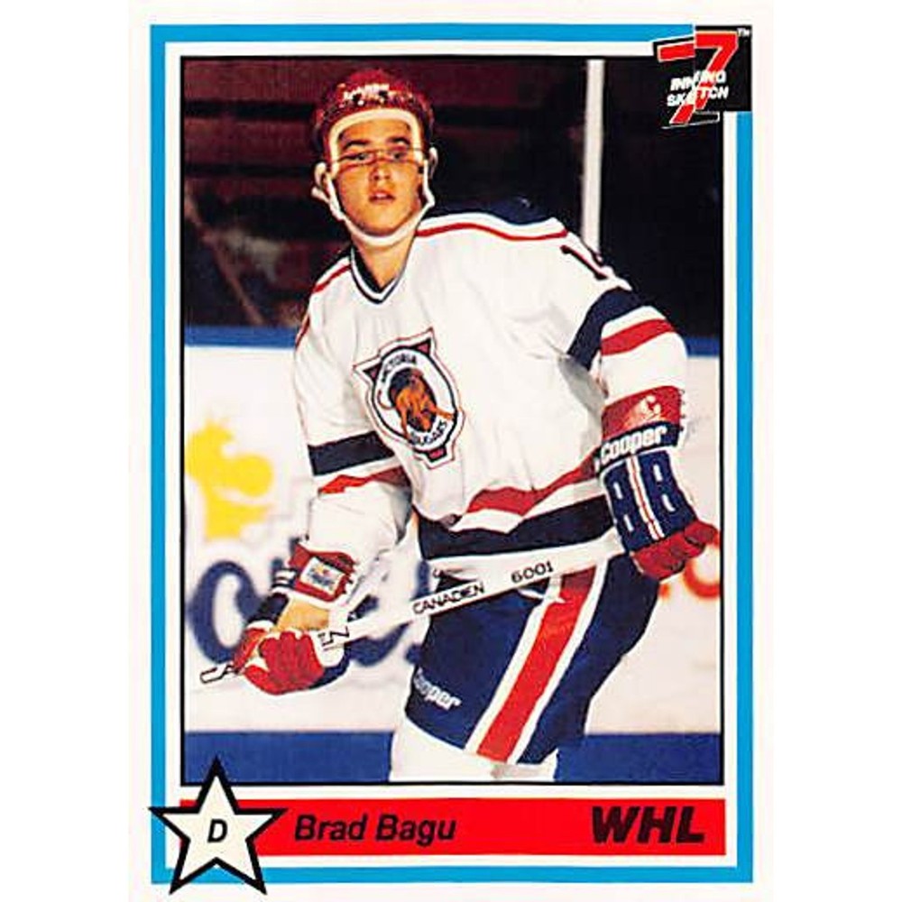 1990-91 7th Inning Sketch WHL #243 Brad Bagu