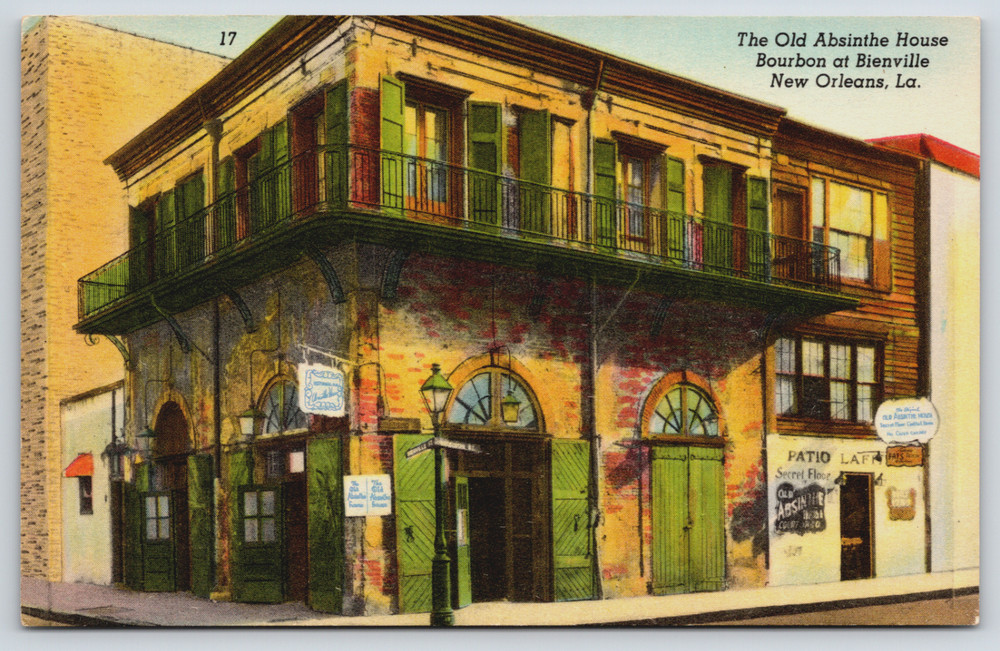 Postcard The Old Absinthe House Bourbon At Bienville New Orleans Louisiana-image
