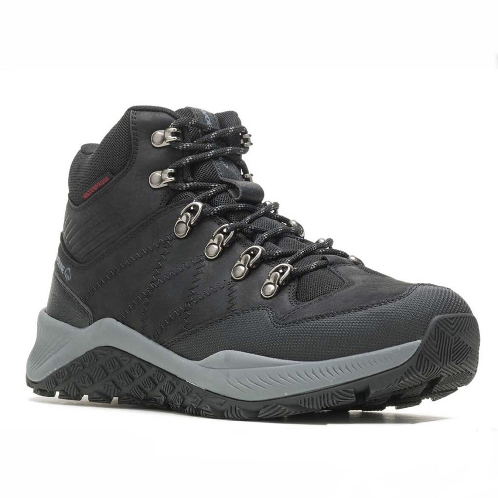 Wolverine Mens Luton Waterproof Hiking Boots Black Leather Size 11 New in Box