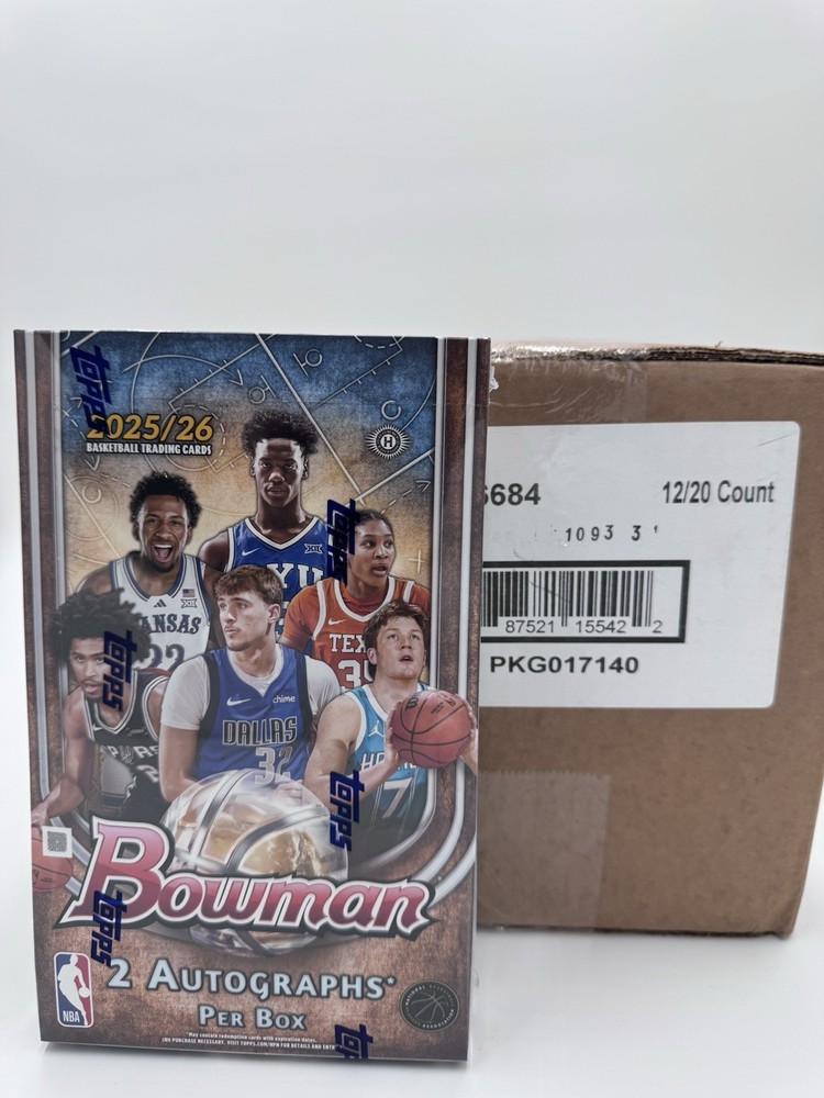 2025-26 Bowman Basketball Factory Sealed 12 Box Hobby Case Nba | Ships Asap