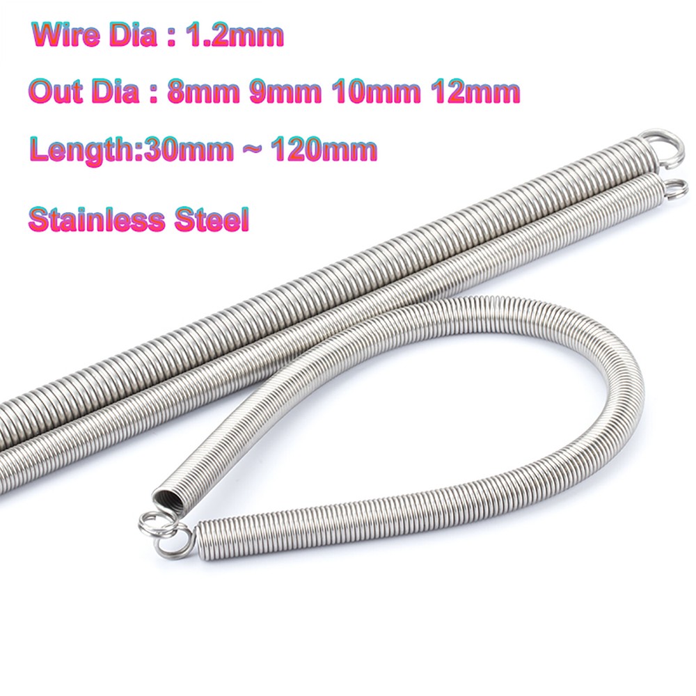 1.2mm Wire Dia A2 Stainless Steel Extension Tension Spring