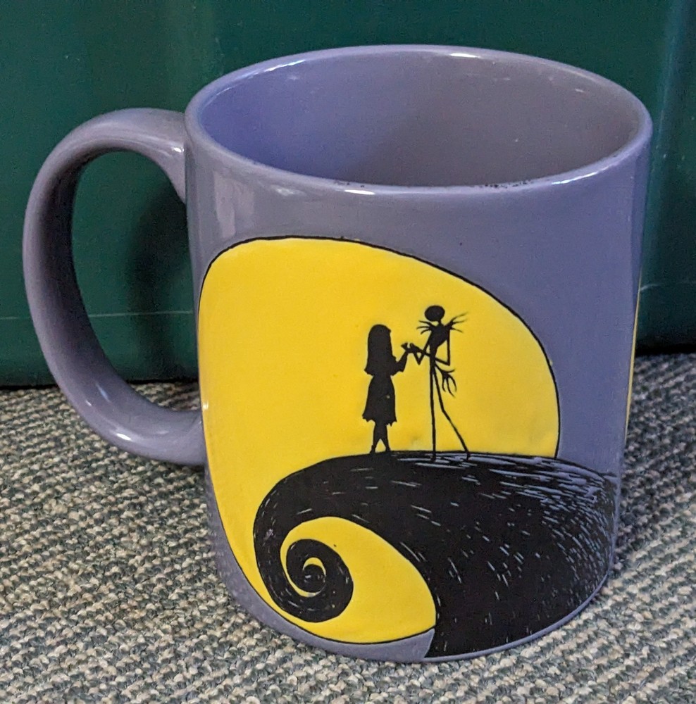 The Nightmare Before Christmas Mug Jack Sally Disney 20 Oz Oversized New