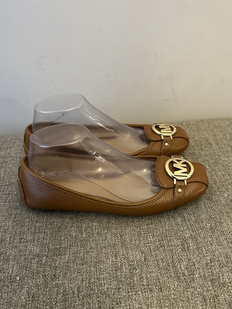 Michael Michael Kors Brown Leather Flats Size 7.5
