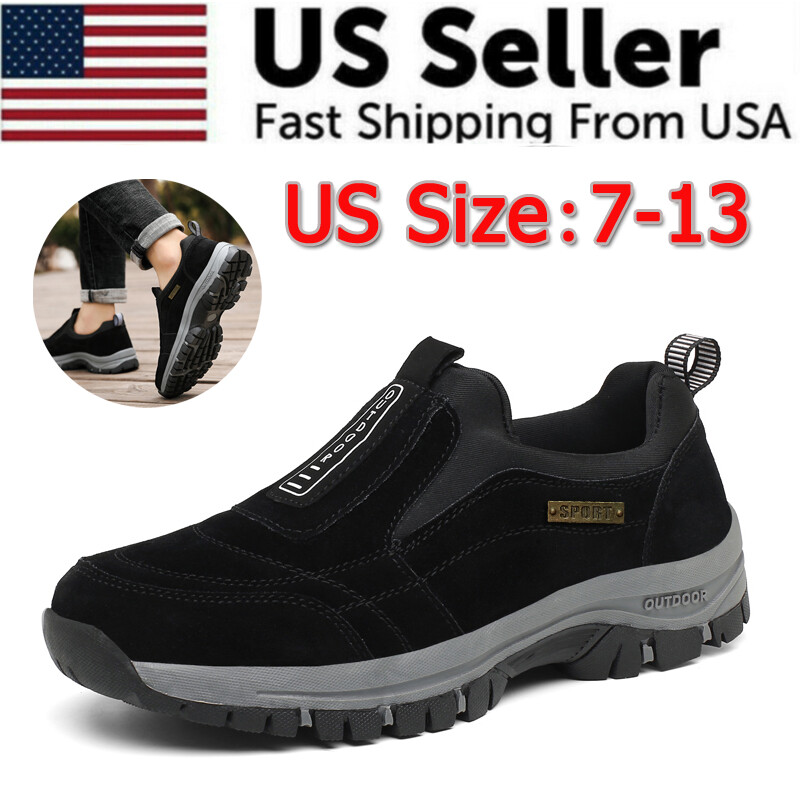 Men's Slip-On Loafers Casual Athletic Sneakers for Walking & Outdoor Sports