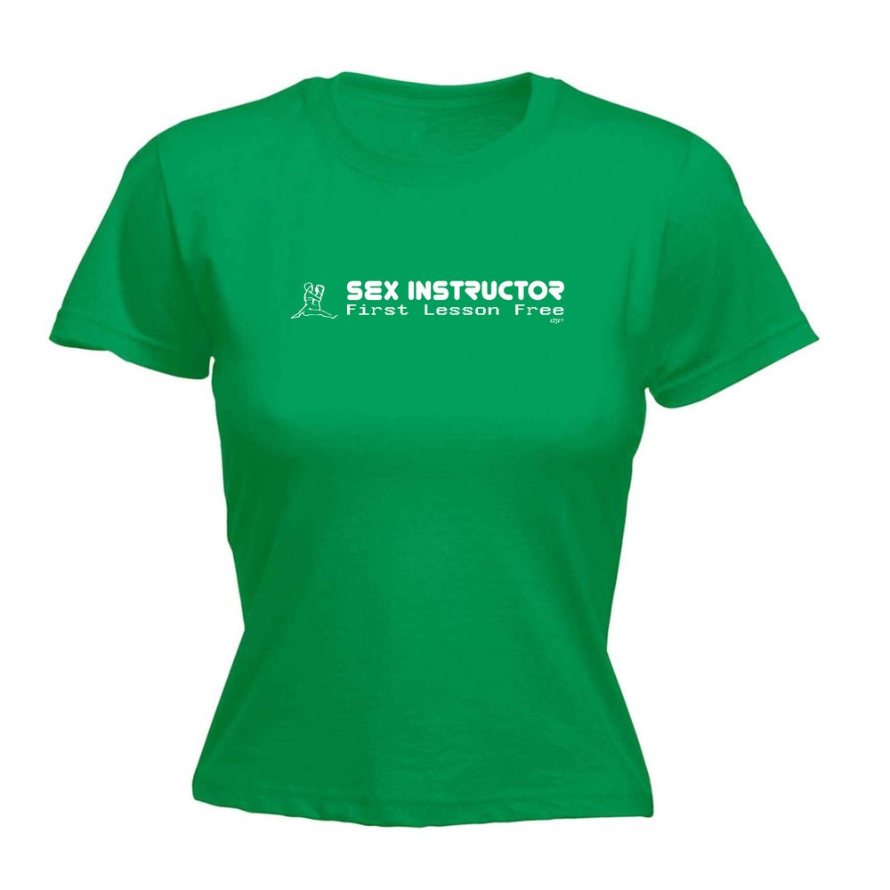 S X Instructor First Lesson Free - Womens T Shirt Funny T-Shirt Gift Novelty