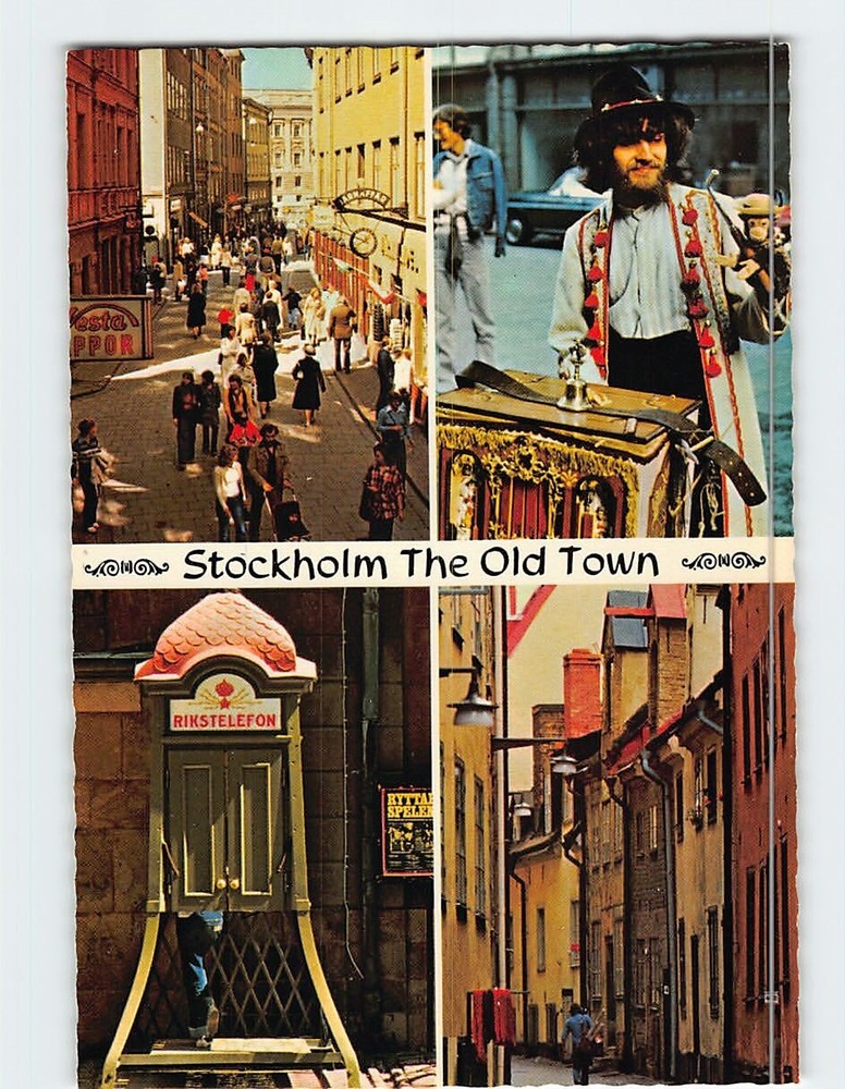 Postcard The Old Town Stockholm Sweden