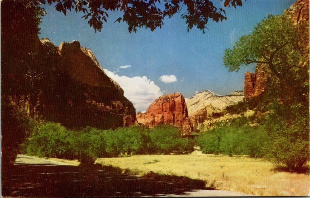 Dr Jim Stamps Postcard Angels Landing Zion National Park Utah