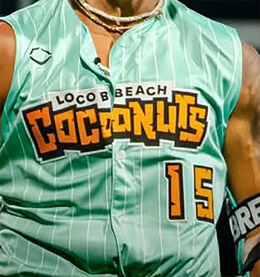 CUSTOM Loco Beach Coconuts HOT NEW baseball sleeve jersey QT1905