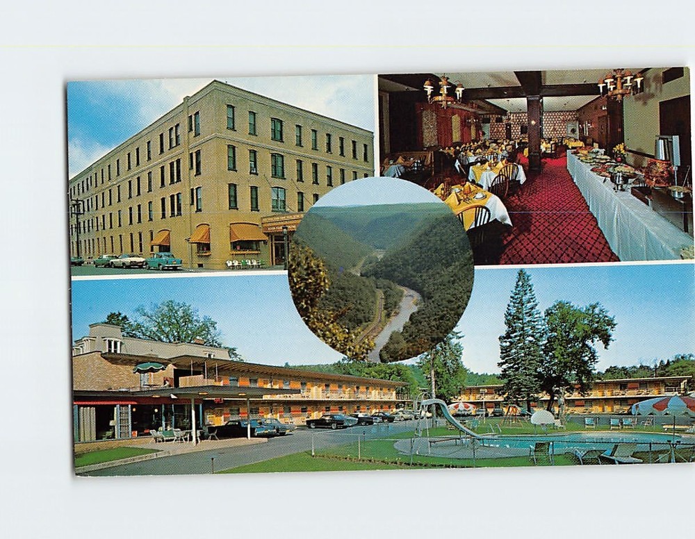 Postcard Penn-Wells Hotel Wellsboro Pennsylvania USA