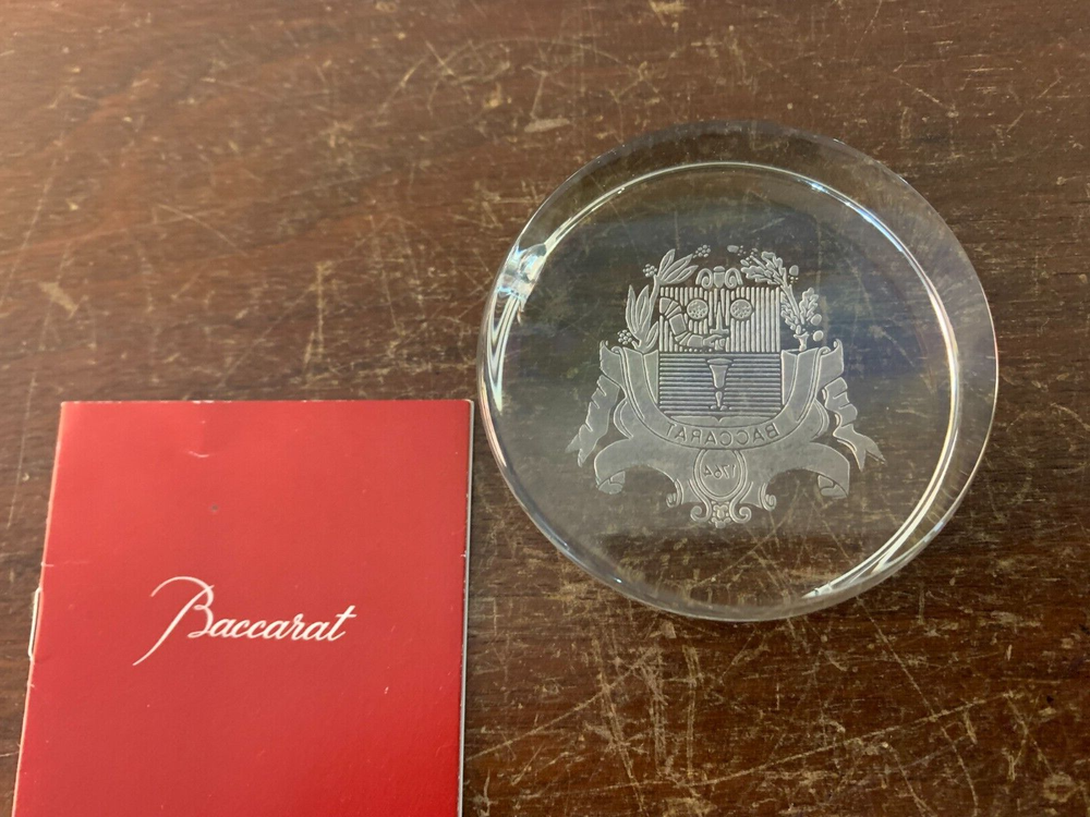 Baccarat Crystal Paperweight