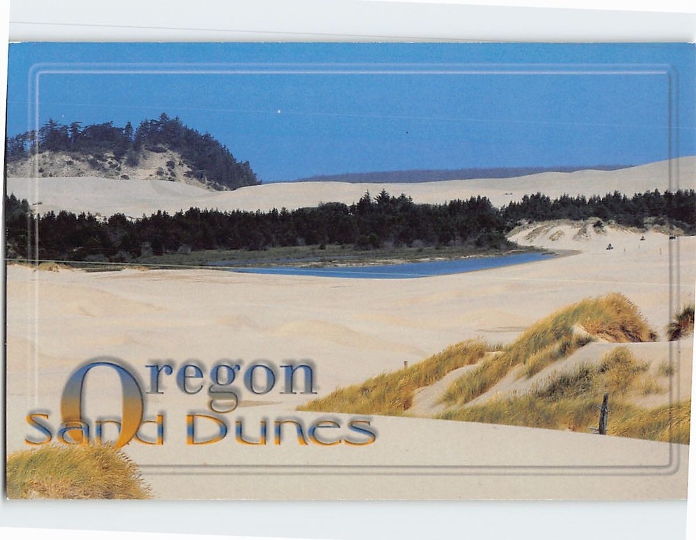 Postcard Oregon Sand Dunes