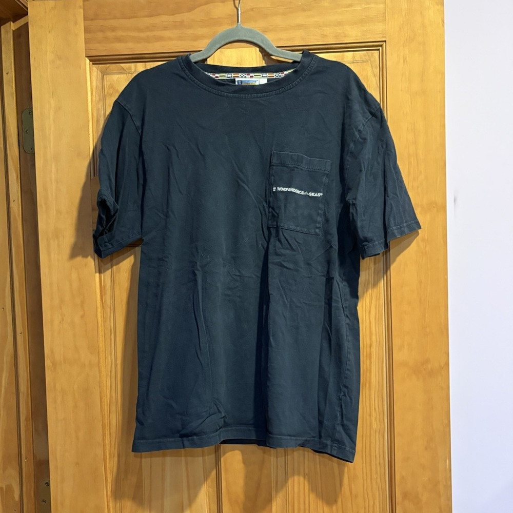 Royal Caribbean International Men's Pocket Logo T-Shirt Navy Size L