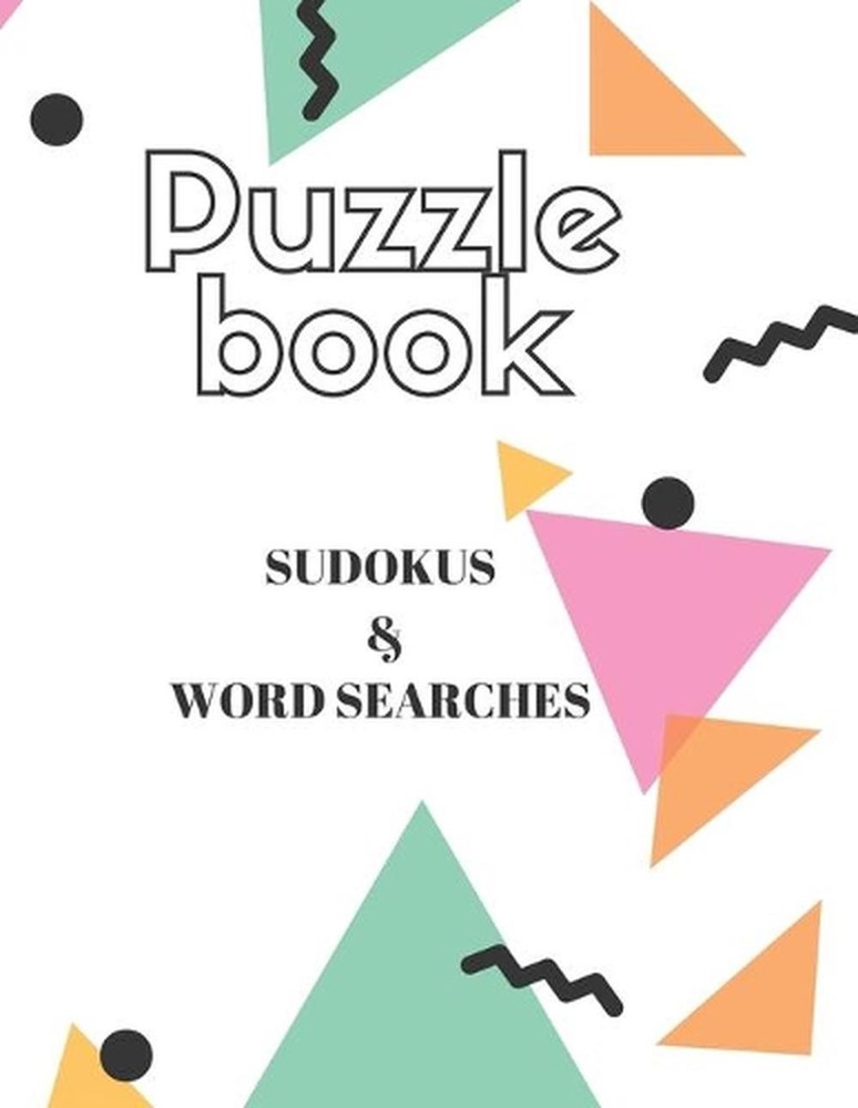 Puzzle Book: Word Search & Sudoku, game, for children and adults, 36 pages by Ju