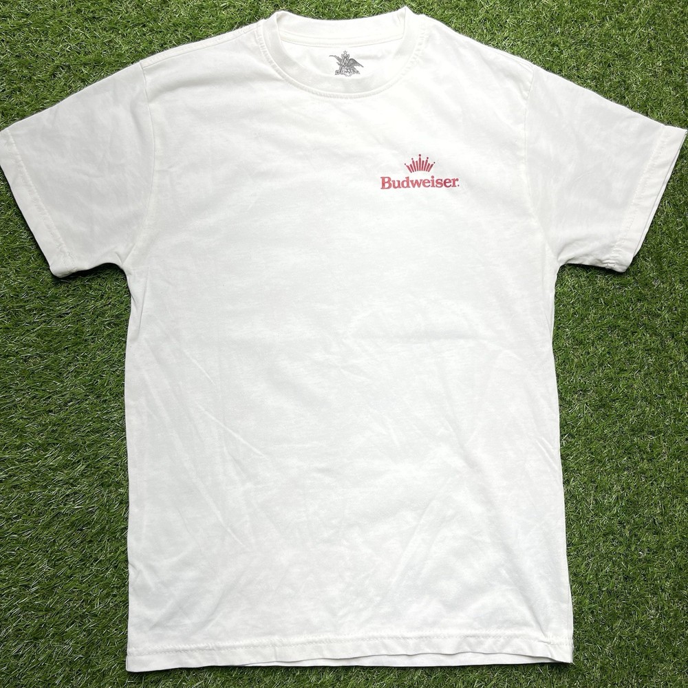Budweiser Shirt Mens S White King Of Beers Back Logo Graphic Tee PacSun