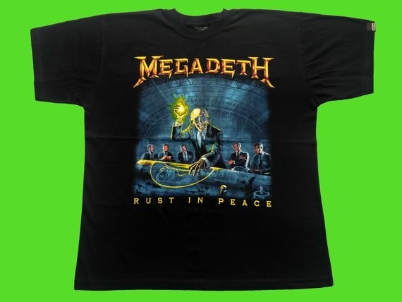 MEGADETH -Rust in peace   T-SHIRT Black Men S_234XL