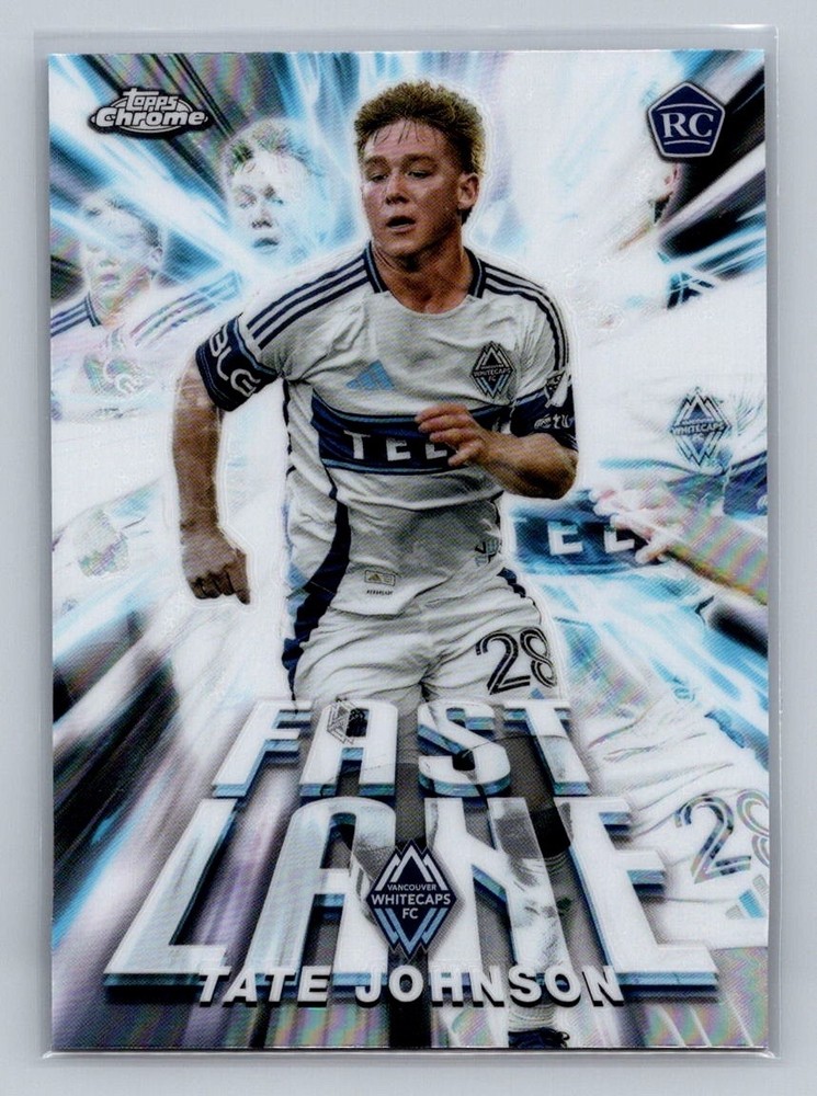 2025 Topps Chrome MLS - Fast Lane Refractor #FL-21 TATE JOHNSON (RC)