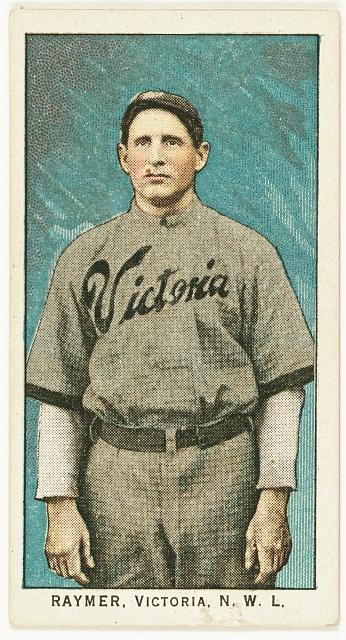 Photo:Fred Raymer Victoria BC 1911 Victoria Bees Baseball Card Portrait