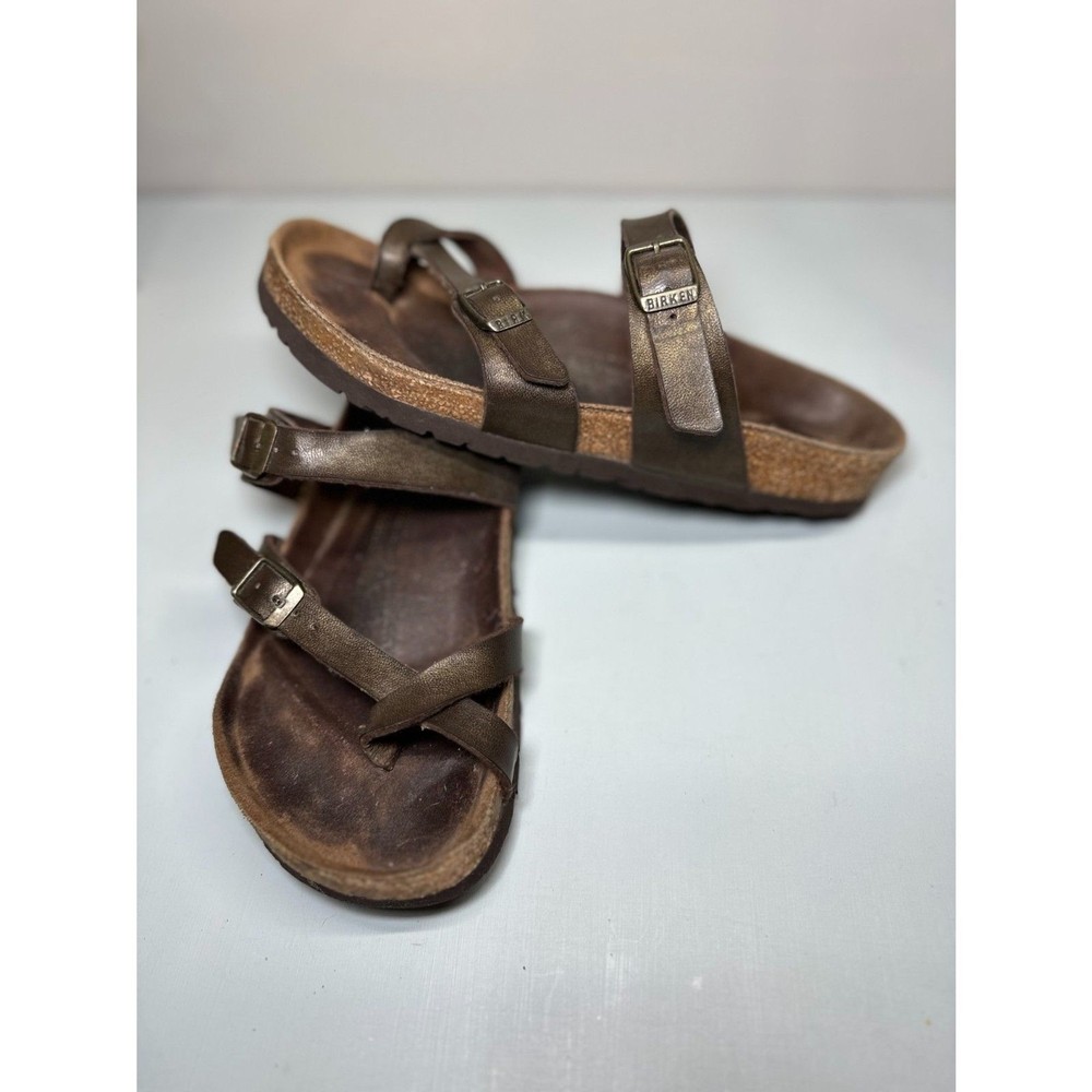 Birkenstock Mayari Golden Brown Bronze Sandals Size 37 L6 M4