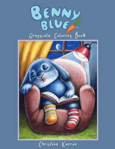 Benny Blue Grayscale Coloring Book by Karron, Christine, Like New Used, Free ...