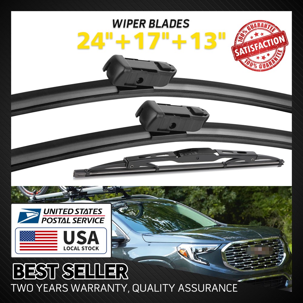 High-Quality Bracketless Frameless Windshield Wiper Blades Kit - 24