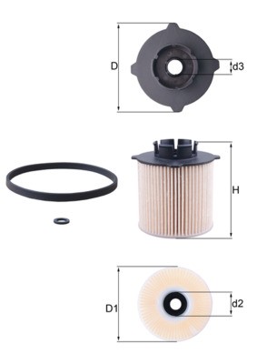 Fuel filter for ASTRA J GTC, ASTRA J/HATCHBACK, WATERFALL, BADGE A