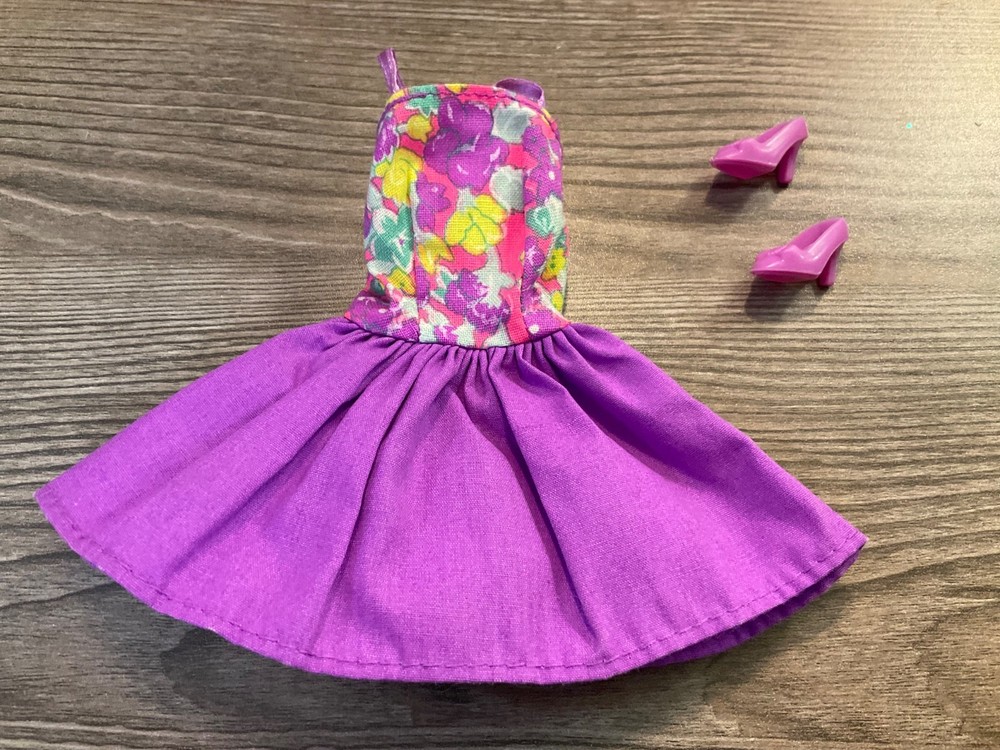 Mattel  Barbie Doll Clothes Multicolor Dress Shoes Lot